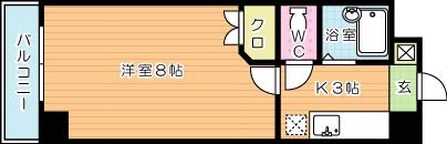 ＲＩＳＯ到津（リーゾ到津） 1203号室 間取り