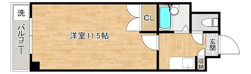 ロイヤルリージェント 1407号室 間取り