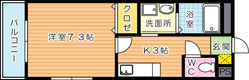 Blane nolre（ブランノワール） 507号室 間取り