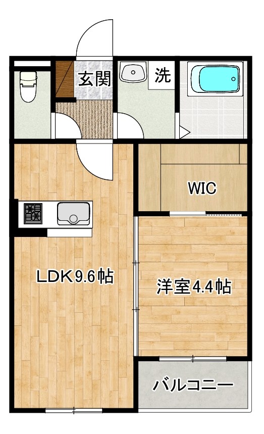 グランソレイユ篠崎 102号室 間取り