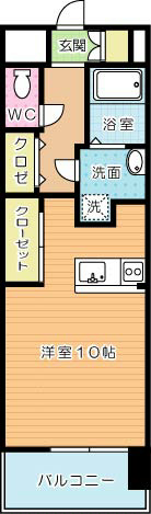 ギャラクシーヴィーラブライト  1402号室 間取り