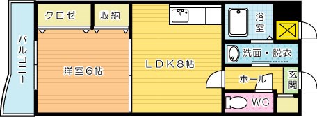 ＨＩＴ ＳＵＮＡＴＳＵ Ｂ.Ｌ.Ｄ（ヒット砂津ビル） 502号室 間取り