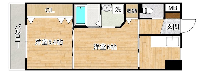 ＣＹＧＮＵＳ（シグナス） 1005号室 間取り