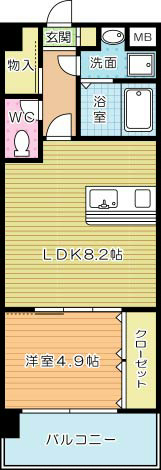 Victoire歯大前（ビクトワール歯大前） 503号室 間取り