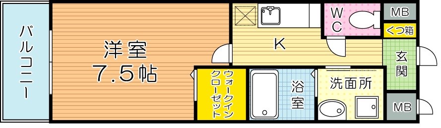 salice柳町（サリチェ柳町） 307号室 間取り