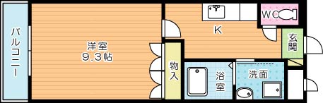 ボンヌールコートＫ 302号室 間取り