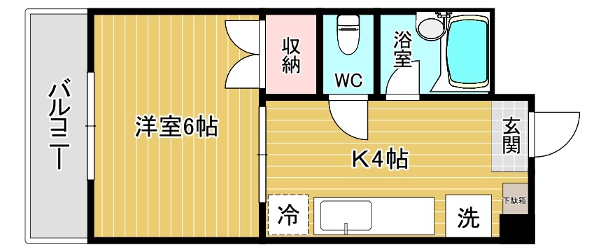 オークヴィラ小倉 605号室 間取り