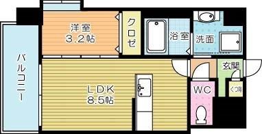 デイジー・シエル 805号室 間取り