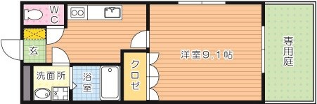 Power・フレンド（パワーフレンド） 101号室 間取り