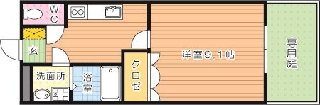 Power・フレンド（パワーフレンド） 102号室 間取り