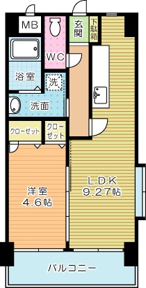 メディアパークⅡ 208号室 間取り