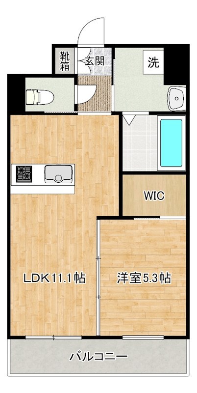 アルゴヴィラージュ天神Ⅱ 203号室 間取り