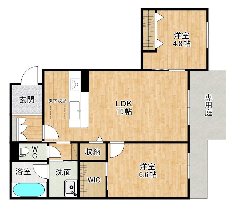 シャーメゾンシエロ  102号室 間取り