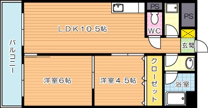 小川レジデンス１ 604号室 間取り