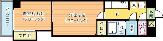 デザイナープリンセス３３ 205号室 間取り