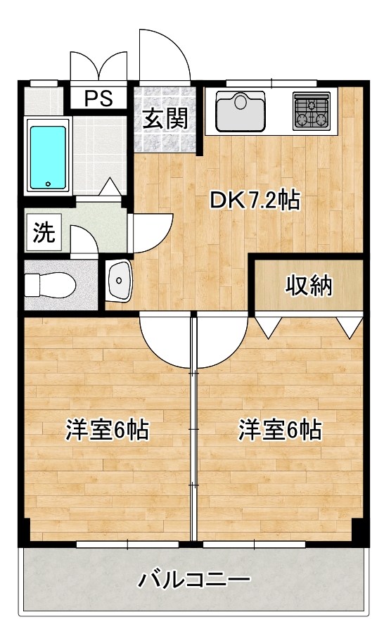 第３住友ビル 402号室 間取り