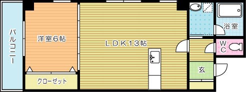 グレイス  304号室 間取り