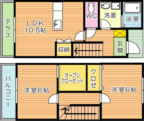 R'sResidence黒崎南（アールズレジデンス黒崎南） M7号室 間取り