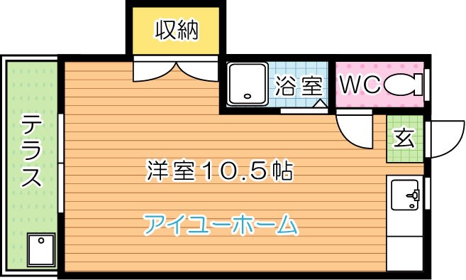 レガーロ黒崎Ⅰ  106号室 間取り