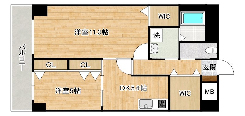 クルーズ・グラン・セレスト 803号室 間取り