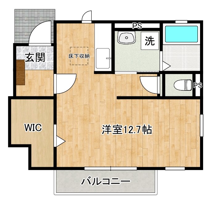 ハーモニーガーデン小文字Ⅱ 101号室 間取り