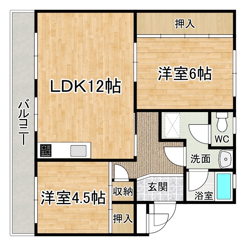 アブニール篠崎第一ビル 103号室 間取り