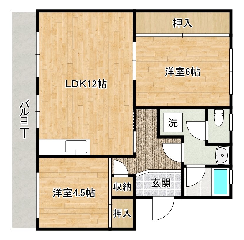 アブニール篠崎第一ビル 103号室 間取り