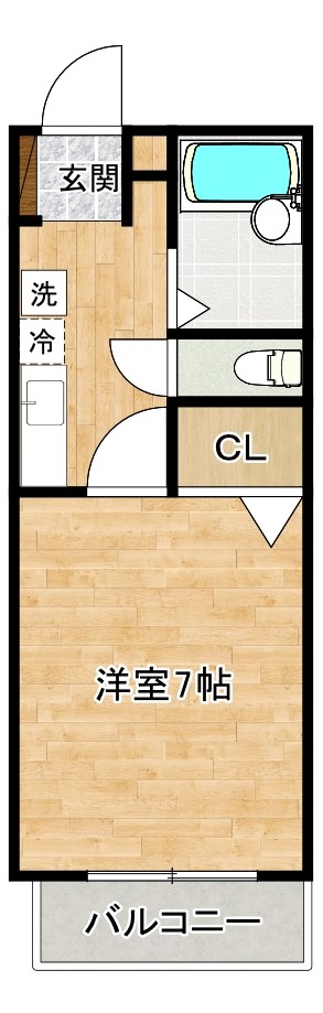 カンパーニュ出屋敷Ⅱ 101号室 間取り