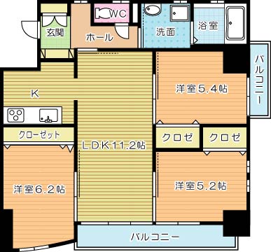 ＭＤＩロイヤルレジデンス大手町 802号室 間取り