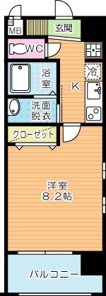 レジデンシャル　ＨＨＡ　ＤＡＩＭＯＮ 901号室 間取り