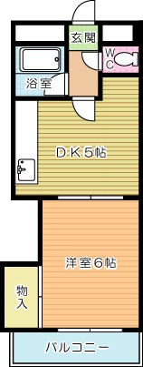 フレール清水 605号室 間取り