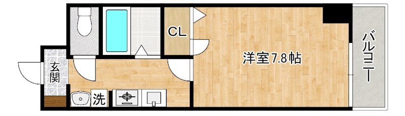 フレンドパーク富士見 202号室 間取り