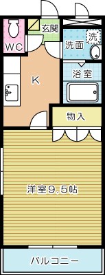 チェリーハイツ　 205号室 間取り