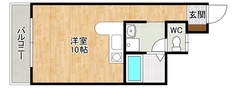 ボナール久 203号室 間取り