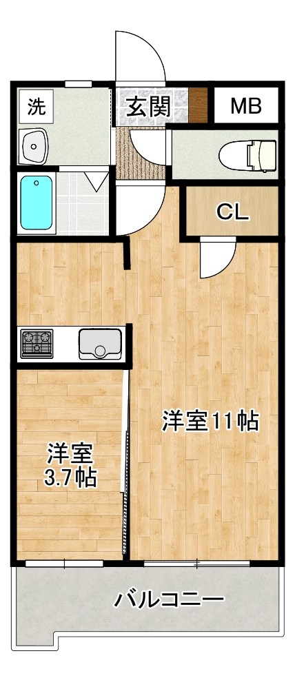 仮称）白銀マンション  1005号室 間取り