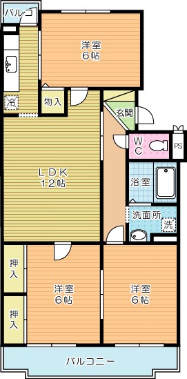 プレジデントタカヤ３ 402号室 間取り