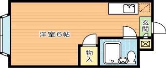 ＰＬＥＡＳＴ北九大前 107号室 間取り