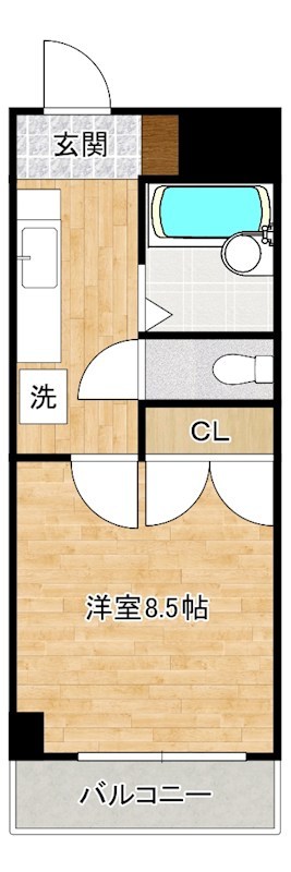 ウインズ浅香Ⅰ 805号室 間取り