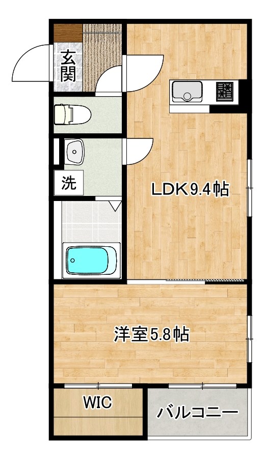 グランソレイユ篠崎 105号室 間取り