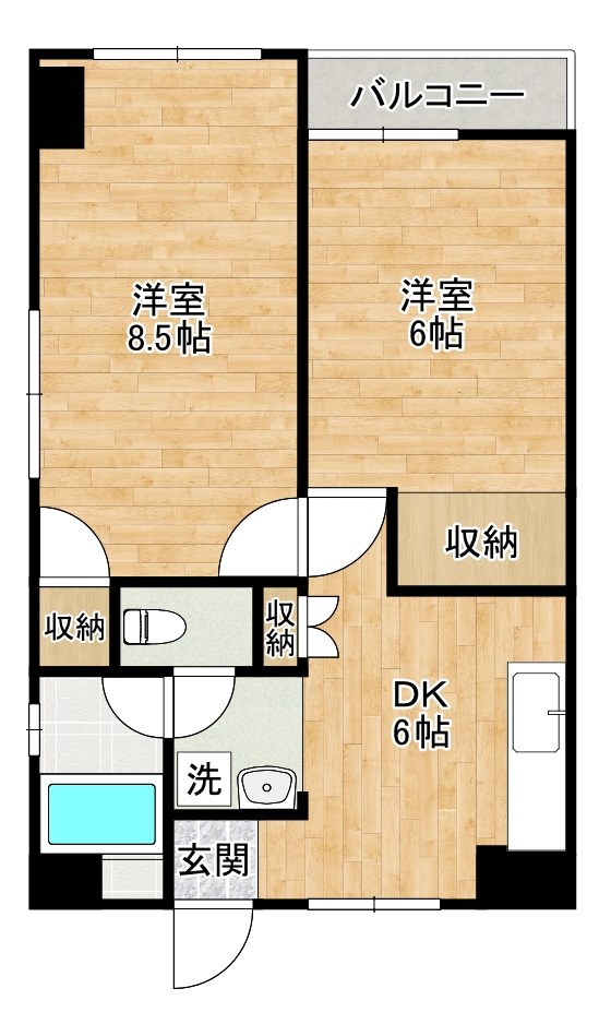 シェリール井堀通り 710号室 間取り