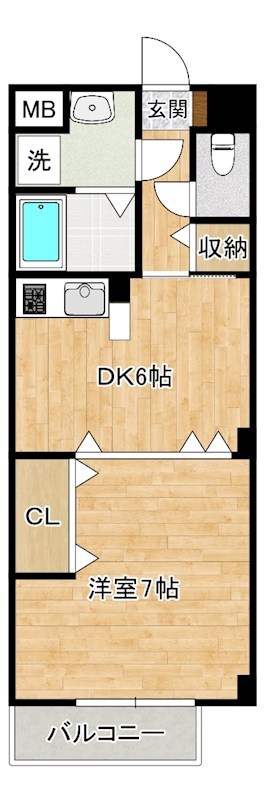 ヴィラージュＢ  103号室 間取り