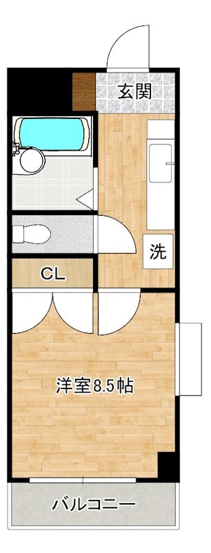 ウインズ浅香Ⅰ 1006号室 間取り