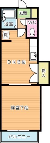 グランドアイ小倉 508号室 間取り