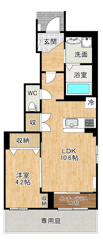 ザ・スパキオ　アヴァンサートフクオカ 101号室 間取り
