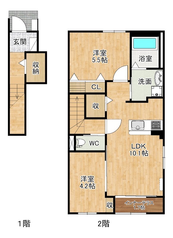 ザ・スパキオ　アヴァンサートフクオカ 201号室 間取り