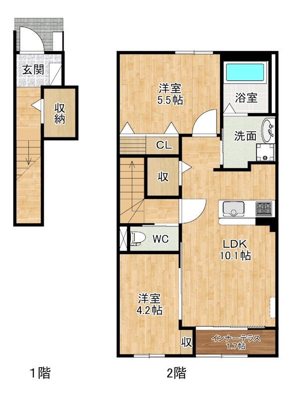 ザ・スパキオ　アヴァンサートフクオカ 203号室 間取り