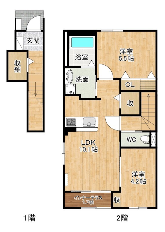 ザ・スパキオ　アヴァンサートフクオカ 205号室 間取り