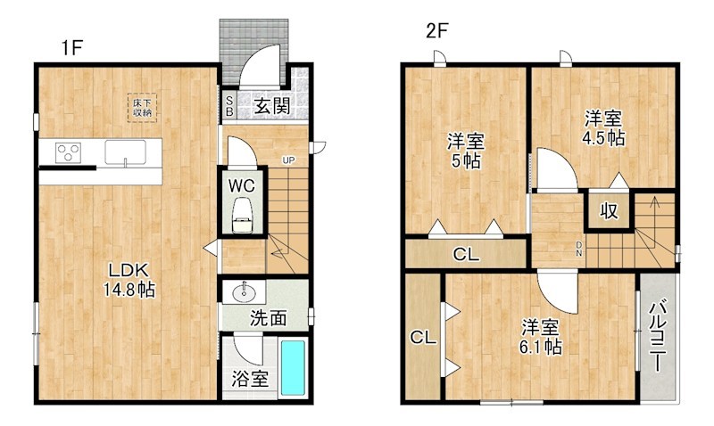 サンラプロ中二十町 間取り