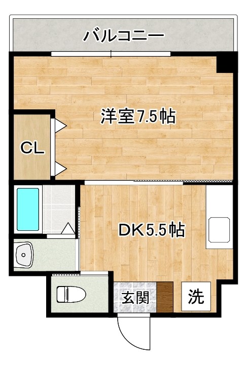 第61川崎ビル 702号室 間取り