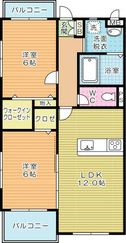 エルティアラ上富野 101号室 間取り
